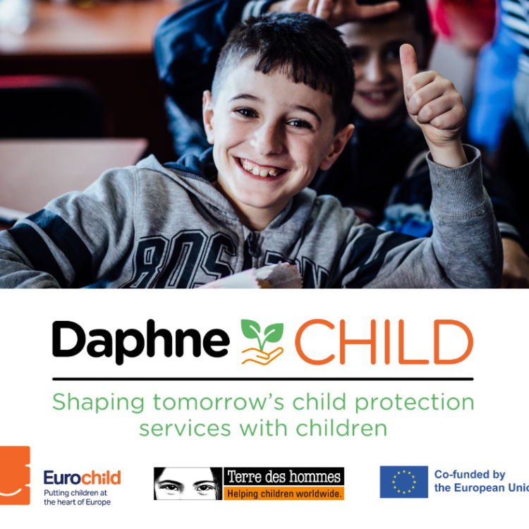 Daphne child logos with photo of kid
